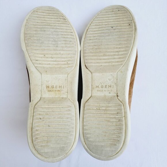 M. Gemi Women's Chestnut Suede The Sofia Shearling Slip-on Sneaker - 39 (US 8.5) - Picture 9 of 10